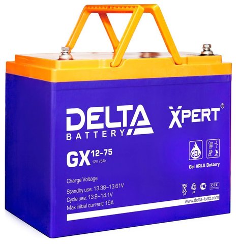 Аккумулятор тяговый DELTA GX 12-75 Xpert